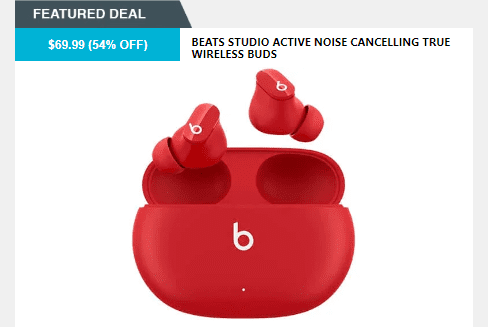 Beats Studio True Wireless Buds $69 + Free Shipping!