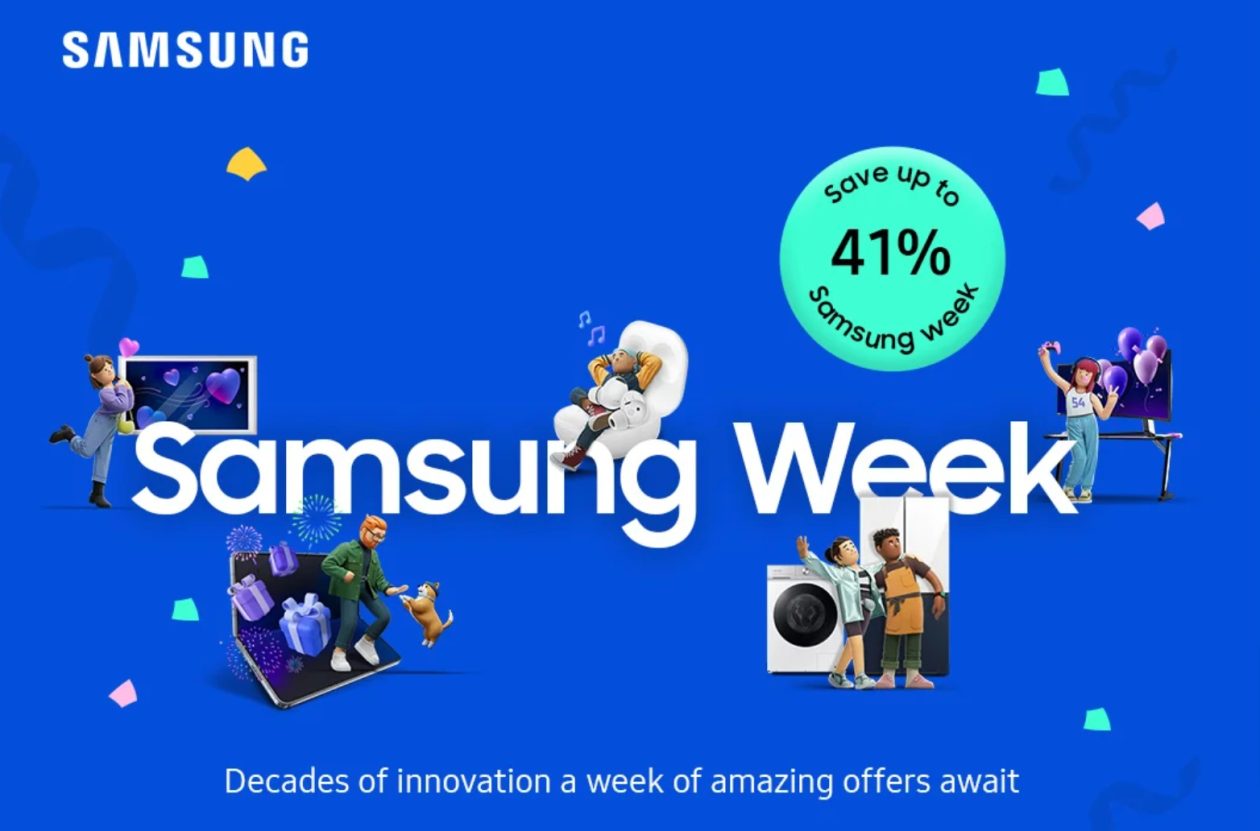 One week of amazing deals. Up to 41% off at Samsung Week