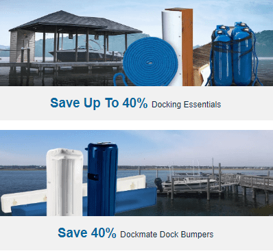 Save up to 40% on Docking Gear